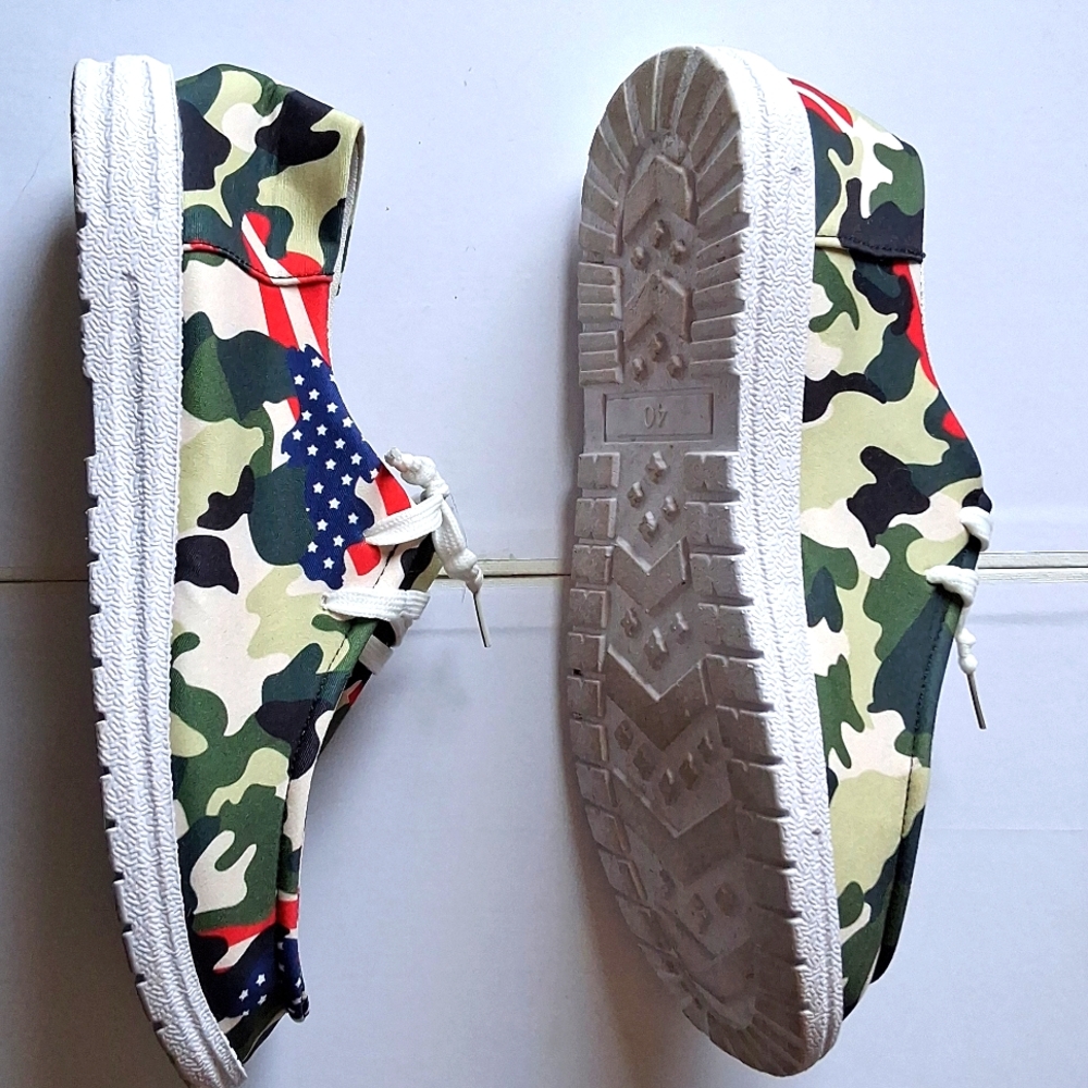 Camo And American Flag Shoes - Picture 2 of 4